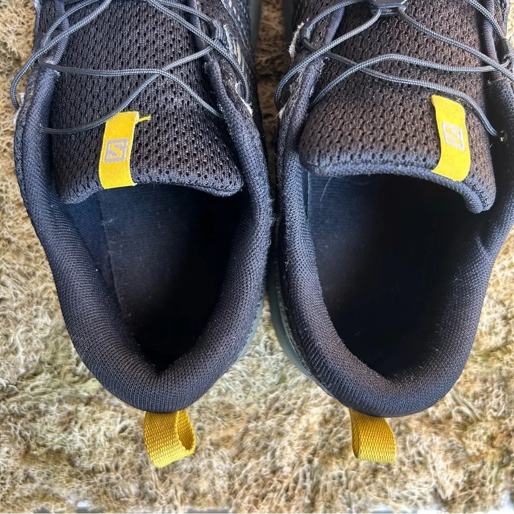Salomon Xa Pro V8 Trail Running Shoes Blue Gray Yellow Men’s 7.5 - Picture 6 of 8
